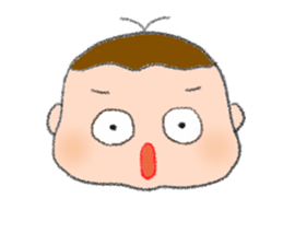 Expression of boy 2 sticker #686372