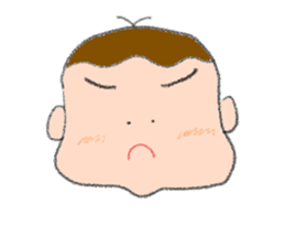 Expression of boy 2 sticker #686379