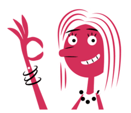 Stickers for Couples/2 color-print style sticker #686589