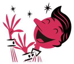 Stickers for Couples/2 color-print style sticker #686594