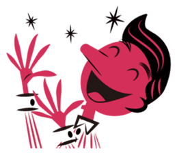 Stickers for Couples/2 color-print style sticker #686594