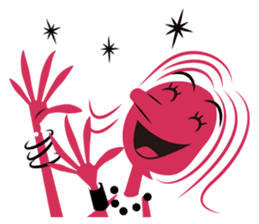 Stickers for Couples/2 color-print style sticker #686595