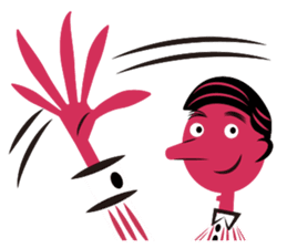 Stickers for Couples/2 color-print style sticker #686596