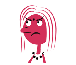 Stickers for Couples/2 color-print style sticker #686599