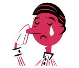 Stickers for Couples/2 color-print style sticker #686600