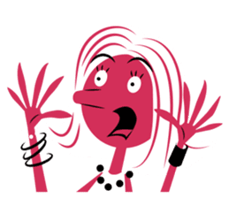 Stickers for Couples/2 color-print style sticker #686603