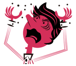 Stickers for Couples/2 color-print style sticker #686606