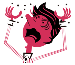 Stickers for Couples/2 color-print style sticker #686606