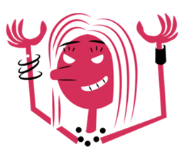 Stickers for Couples/2 color-print style sticker #686609