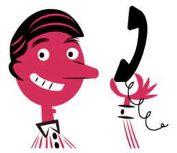 Stickers for Couples/2 color-print style sticker #686612