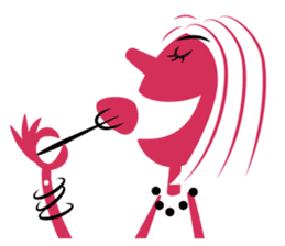 Stickers for Couples/2 color-print style sticker #686615