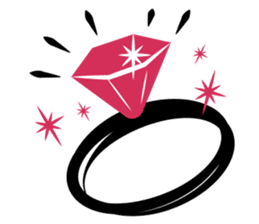 Stickers for Couples/2 color-print style sticker #686618