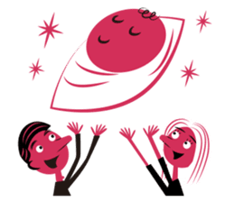 Stickers for Couples/2 color-print style sticker #686621