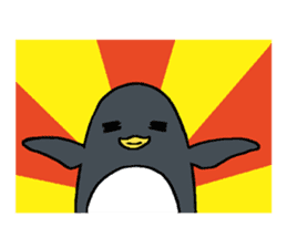 Sticker of penguin inflame sticker #686737