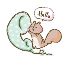 Cawaii-squirrel sticker #687153