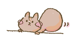 Cawaii-squirrel sticker #687157