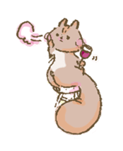 Cawaii-squirrel sticker #687161