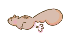 Cawaii-squirrel sticker #687165