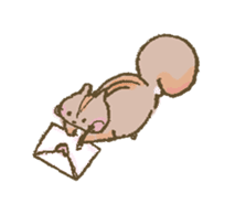 Cawaii-squirrel sticker #687184