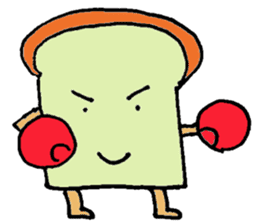 Jabbing bread sticker #687266