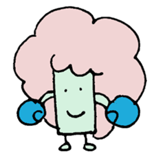 Jabbing bread sticker #687270