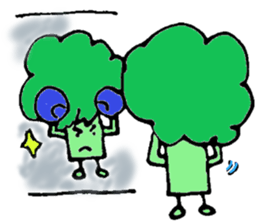 Jabbing bread sticker #687271