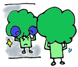 Jabbing bread sticker #687271