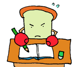 Jabbing bread sticker #687277