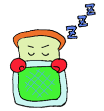 Jabbing bread sticker #687279