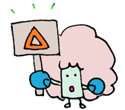 Jabbing bread sticker #687286