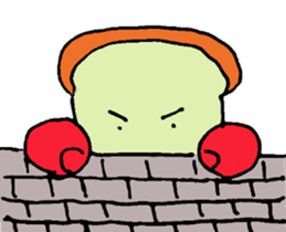 Jabbing bread sticker #687287