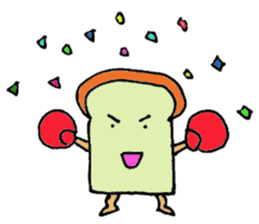 Jabbing bread sticker #687289