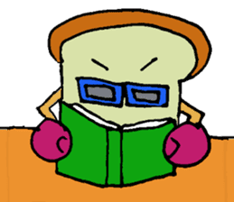 Jabbing bread sticker #687297