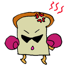 Jabbing bread sticker #687300