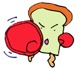 Jabbing bread sticker #687305