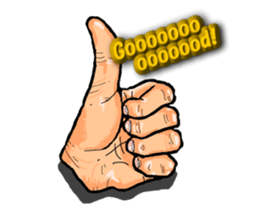 The art of a hand (Ver.2) sticker #687466