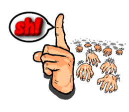 The art of a hand (Ver.2) sticker #687469