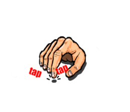 The art of a hand (Ver.2) sticker #687483