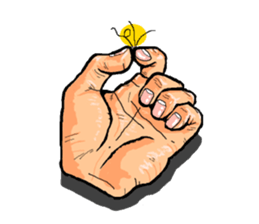 The art of a hand (Ver.2) sticker #687484