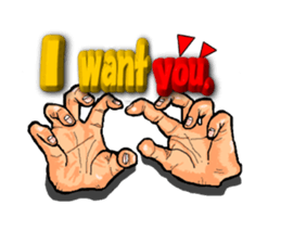 The art of a hand (Ver.2) sticker #687493