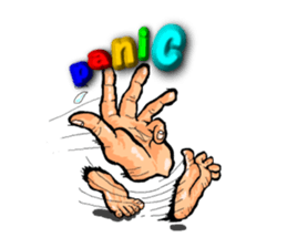 The art of a hand (Ver.2) sticker #687494