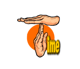 The art of a hand (Ver.2) sticker #687496