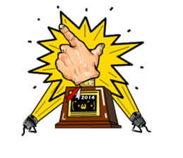 The art of a hand (Ver.2) sticker #687499