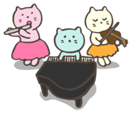 Pianist Cat "Nyappi" sticker #687589