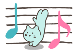 Pianist Cat "Nyappi" sticker #687596