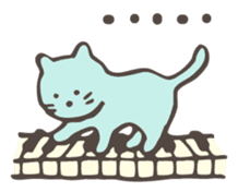 Pianist Cat "Nyappi" sticker #687601