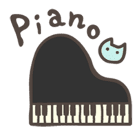 Pianist Cat "Nyappi" sticker #687625