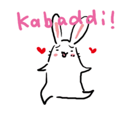 Kabaddi rabbit sticker #687748