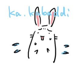 Kabaddi rabbit sticker #687756