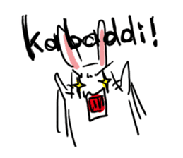 Kabaddi rabbit sticker #687760